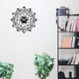 Wallity Enzoclock - S015 Reloj de pared decorativo de metal negro